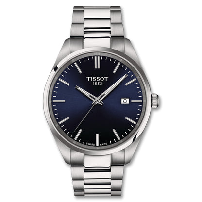 Tissot Gentleman Stainless Steel Watch – Blue Dial