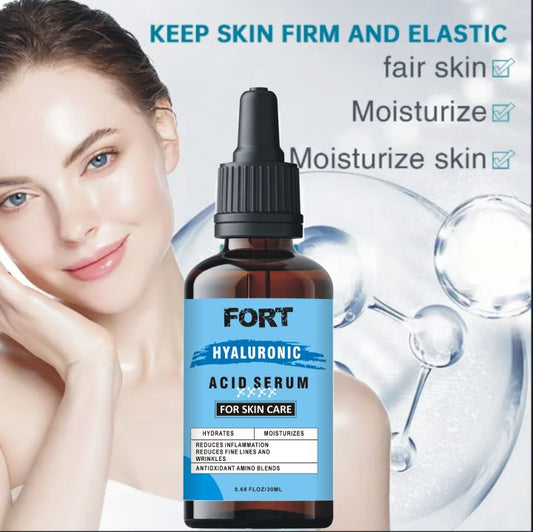 FORT Hyaluronic Acid Face Serum Skin Care Products for Glowing Skin